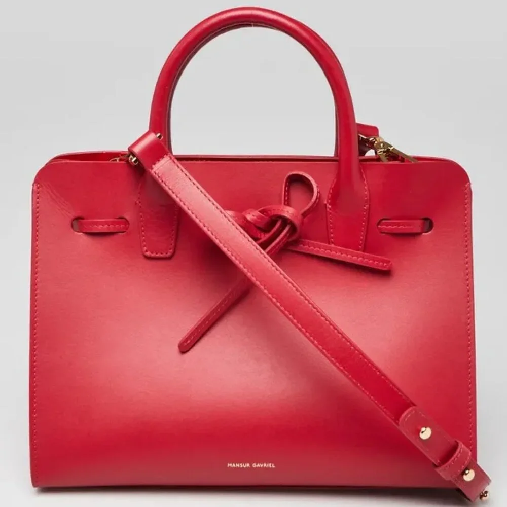 Mansur Gavriel Mini Sun Bag in Flamma Red - Picture 1 of 5